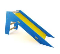 Abaodam Parrot Skill Training Slide Ladder Bird for Small Birds and Parrots, Made of Acrylic and Wood, Designed for Developing Balance and Coordination and Encouraging Pet Exercises,