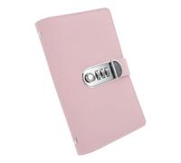 Abaodam Password Lock Financial Savings Binder for Personal Budget Planning, 50 Double-Sided Pages (100 Slots), Pink Money Saving Book with Secure Cash Storage for Budget Challenges