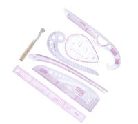 Abaodam Pattern Sewing Rulers Set Plastic Curve Cutting Rulers for Dressmaking and Tailoring, Flexible Metric French Curve Tools for Clothing Design and Manual Cutting Plate Making