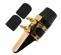 Abaodam Pcs Portable Alto Saxophone Accessories Metal Ligature Reed Cap Teeth and Cushion Kit