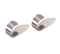 Abaodam Pcs Thumb Picks for Guitar Ukulele Ultra Thin Lightweight Sturdy Stainless Steel Picks Pleasing Grip for Levels