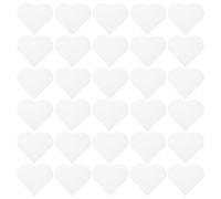 Abaodam Pe Mesh Canvas Protective Function and 30pcs White Heart Shape with Breathable Design on Special for Embroidery and Cross Stitch Craft Supplies Suitable for Bags and Shoes