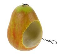 Abaodam Pear Shaped Bird Feeder Outdoor Hanging Cute Design for Finch Sparrow Backyard Tree Use Creative Decorative Food Bowl