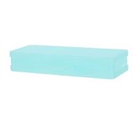 Abaodam Pencil Case with Snap-Tight Lid Large Capacity Double Layer Sturdy Pp Material and Easy to Clean Design Stylish Green Pencil Box with Double for Office and School Use