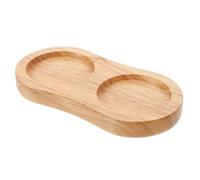 Abaodam Pepper Mill Wooden Tray Non Slip Salt Grinder Base Organizer for Kitchen Countertop and Dining Table Seasoning Bottles Storage