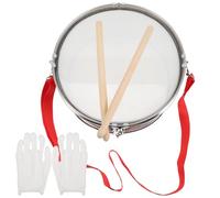Abaodam Percussion Toy Snare Drum for Children with Drumsticks and Strap, Red Junior Snare Drum Made of Steel, Abs, Cotton and Wood, Wear and Break Resistant, Promotes Fine Motor Skills,