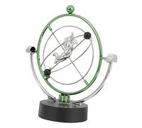 Abaodam Perpetual Motion Desktop Swing Electronic Kinetic Ornament for Office and Home Compact Lightweight Physics Gadget for Stress Relief and Decoration Battery Green Cupid Design