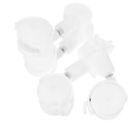 Abaodam Pet Cage Replacement Wheels 4Pcs White Stem Casters with Brake Double Wheel for Furniture and Floor Protection in Home Settings