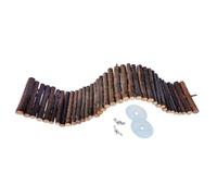 Abaodam Pet Climbing Ladder Wooden Hanging Bridge for Small Pets Durable Apple Chewing for Hamsters Mice and Other Furry Friends Fun Playground and Resting Spot