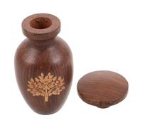 Abaodam Pet Cremation Urn for Ashes Natural Wood Memorial Keepsake Jar for Small Pets Dog Cat Versatile Shadow Box for Memorials