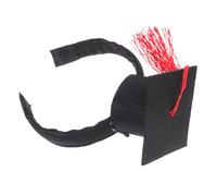 Abaodam Pet Doctor Costume Hat Cat Graduation Accessory Knitted Dog Cap Pet Academic Headband Unique Cat Outfit