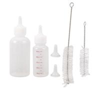 Abaodam Pet Feeding Bottle Kit for Small Pets and Puppies Lightweight Plastic Nursing Bottle with Scale Design 50ml and 120ml Capacity and Milk Dispensing