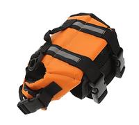 Abaodam Pet Life Jacket Buoyancy Preserver Xxs Orange Ripstop Fabric Safety Vest for Small Dogs Swimming Boating