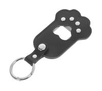 Abaodam Pet Memorial Keychain Paw Shape PU Leather Keepsake Box for Dog and Cat Hair Storage Portable Hair and Photo Holder Heartfelt Tribute Accessory for Pet Owners Thoughtful Idea