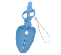 Abaodam Pet Poop Scooper Scissors Shape Pickup Clip for Dogs and Cats Portable Waste Picker with High-Tension Springs One-Hand Use Washable for Home Backyard Park Cleaning