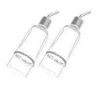 Abaodam Pet Water Dispenser 2pcs for Cage with Metal and Glass, 180ml Capacity, Easy to Attach, Suitable for Rabbits and Dogs in Playpen