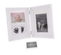 Abaodam Photo Frame Newborn Keepsake Memory Record Multi-functional Hand Footprint Kit for Parents Cherish Memories