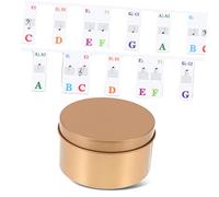 Abaodam Piano Key Label Removable Note Strips for Beginners Non-sticking Piano Keyboard Stickers and Easy to Install Key