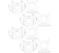 Abaodam Picture Hangers Secure Hold with Keyhole Design 8pcs Acrylic Lightweight for Picture Frames and Photo Albums for Home and Office Wall Mounting