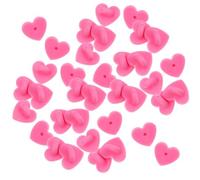 Abaodam Pin Backs Portable Heart Shaped Pink Rubber for 200pcs and Brooch Clasps Lapel Pins Service Bars for Jewelry Making and DIY Craft Projects