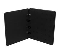 Abaodam Pin Display Book Stylish Minimalist Black Felt with Large Capacity and Multifunctional Design Enamel Pin Binder and Portable Badge Storage Organizer for Collectors