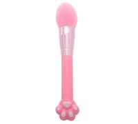 Abaodam Pink Cat Paw-shaped Makeup Brush for Face Powder and Blush Application, Comfortable Grip, Resistant to Shedding, Plastic and Nylon Material, for Travel and Everyday Face Makeup Use