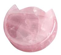 Abaodam Pink Crystal Stone Cat Head Desktop Ornament for Indoor Decoration, Elegant and Realistic Cat Decoration, Home Decor Accent Or Party Supplies