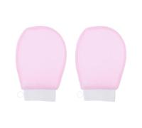 Abaodam Pink Exfoliating Gloves for Women Bath Use, 1 Pair Fiber Bath Gloves Deep Cleansing and Massage Effect, for Skin Scrubbing and Dead Skin Removal