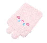 Abaodam Pink Plush Tablet Carry Bag with Smooth Zipper and Shockproof Design, Soft Storage Pouch for Laptop and Tablet Protection, for Daily Use and Travel