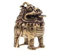 Abaodam Pixiu Statue Incense Burner Copper Censer Retro Antique Portable Multi-Function Buddhist Supply Home Decor