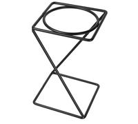 Abaodam Pizza Stand with Smooth and Easy Cleaning Food Display Stand Black Metal Iron Material Elegant Stylish Pizza Tray Rack for Buffet and Kitchen Serving