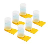 Abaodam Plastic Bee Water Feeder and Hive Entrance Feeder 6Pcs with Multi-Function Sugar Water Container for Beekeeping and Garden Feeding