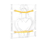 Abaodam Plastic Candle DIY Mold for Handmade and Home DIY Convenient Decorative Mold with Heart Shape for Candle Making Hobbycraft