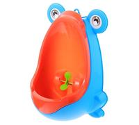 Abaodam Plastic Cartoon Frog Urinal Potty Training for Toddler Boys Hanging Urinal Windmill Target Blue Suitable for Boys Bathroom