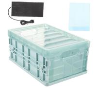 Abaodam Plastic Egg Incubator Brooder Box with Heating Pad, Small Reusable Birds Incubation Box for Parrot and Young Birds Home Hatching and Brooding Supplies
