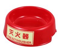 Abaodam Plastic Fire Extinguisher Holder in Red with Easy Assembly and Tilt Protection, Sturdy Fire Extinguisher Stand as Storage Container for Fire Protection at Home