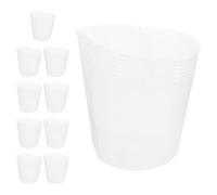 Abaodam Plastic Flower Plant Nursery Pots 10Pcs 4-Inch Drainage Suitable for Indoor Orchid Growing