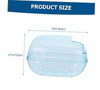 Abaodam Plastic Hamster Shower Basin Sturdy Skid-resistant Pet Bathroom Accessory