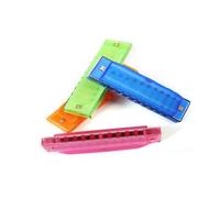 Abaodam Plastic Harmonica Music Instrument for Beginners Diatonic Educational in Green Suitable for Blues Folk Pop Promotes Early Musical Development