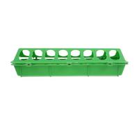 Abaodam Plastic Pigeon Feeding Dish Large Capacity Spill Proof Small Bird Feeder for Pigeons and Chickens Outdoor Use Green Plastic Quail Feeder