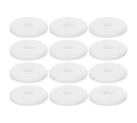 Abaodam Plastic Radiator Pipe Covers 12Pcs 10Mm White Split Flange Collars for Shower and Kitchen Pipe Protection