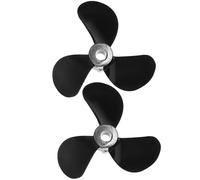 Abaodam Plastic Rc Boat Propeller Pair 32Mm High Strength Three-Bladed Props for Rc Cargo Ships and Simulation Boats DIY Accessories