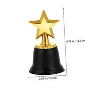 Abaodam Plastic Star Trophy Award Lightweight Party Prize Decoration for Classroom Rewards and Sports Competitions Fine Workmanship Plastic Trophy Model for Adults