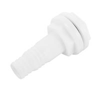 Abaodam Plastic Thru-hull Connector Fitting for Boat Hull Drain Straight Bilge Pump Vent Hose Plastic Drain Outlet for Yacht Rv Quick Installation and Compatibility
