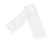 Abaodam Plastic Vial Box 24pcs 3ml Microtube Organizer Storage Case for Chilled Vaccines and Essential Oils with Shelf Grid for Laboratory and Medical Use