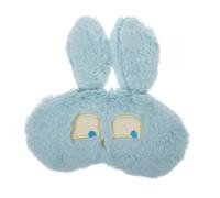 Abaodam Plush Eye Cover Sleeping Blindfold Eye Mask with Comfortable Elastic Band Soft Blue for Nap and Flight Use Suitable for Family and Friends
