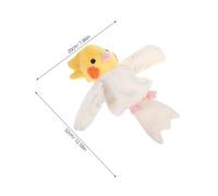 Abaodam Plush Parrot Hand Puppet Soft Plush Material Interactive Ventriloquism for Storytelling Teaching Language Development and Pretend Play Cozy Yellow Bird Prop for Adults