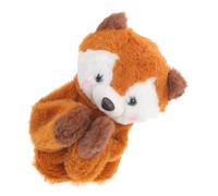 Abaodam Plush Squirrel Hand Puppet with Sound Effect, Interactive Cartoon Animal for Parent Play, Soft Emulated Animal Hand Puppet for Storytelling and Imaginative Games