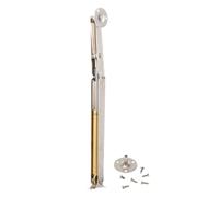 Abaodam Pneumatic Rod Support Hinges, Stainless Steel Gas Strut Lid Support Hinge, Silver, Safe Anti-Pinch Silent Opening and Closing, with Matching Screws for Tatami Upturn Door