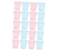 Abaodam Popcorn Boxes Assorted Colours Bulk 24pcs Gender Reveal Small Party Snack Holders Paper Popcorn Containers for and Candy Buffet Table Dessert Table
